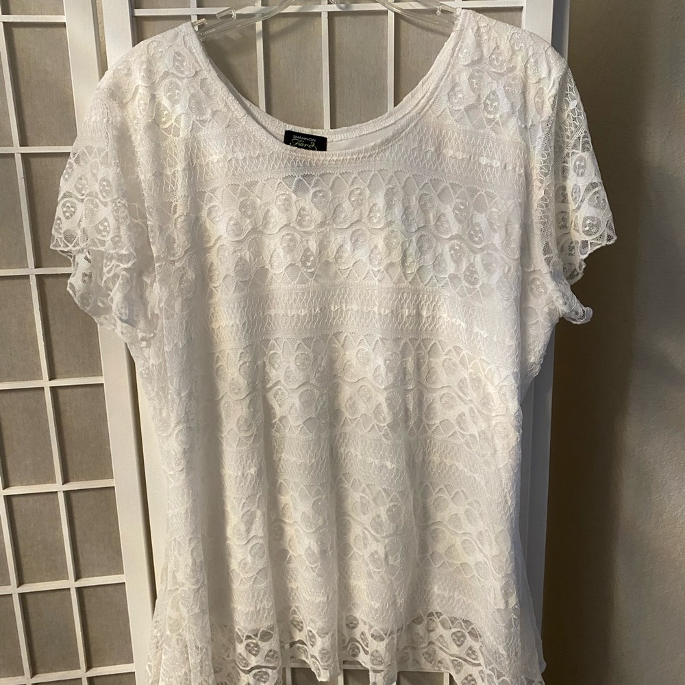 White lace top